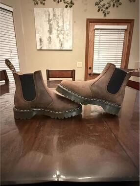 Doc Marten 2976 BEX CRAZY HORSE CHELSEA BOOTS BROWN Size 8 M 9.5 W